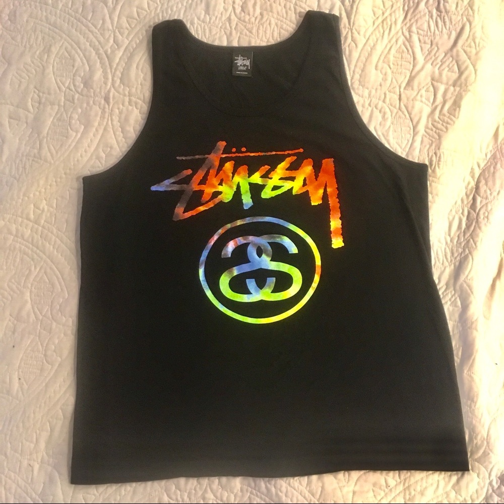Stüssy Tank Men’s L Tie Dye/Blk